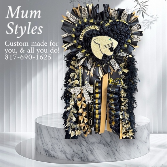 WHATAMUM Homecoming Mum Sash Pin or graduation lei custom made all colors themes - Picture 8 of 17